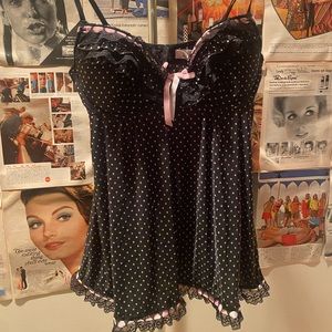 Lingerie polka dot bra top